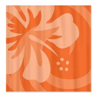 Orange Shower Curtains  Custom Themed Orange Bath Curtains