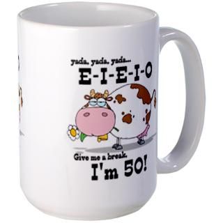 50 Gifts  50 Drinkware  EIEIO 50th Birthday Mug