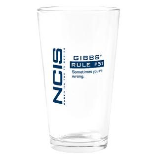 NCIS Gibbs Rule #51 Drinking Glass for $16.00