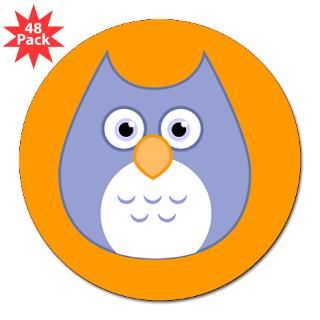 Blue Owl 3 Lapel Sticker (48 pk)