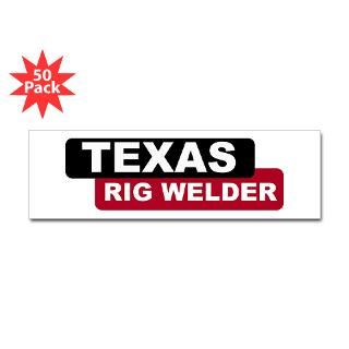 Texas Rig Welder Bumper Sticker (50 pk)