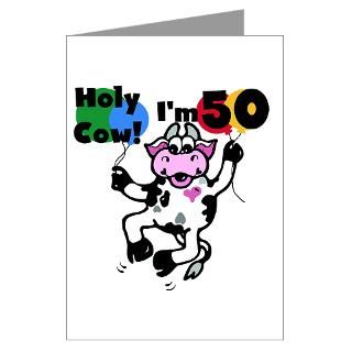 50 Gifts  50 Greeting Cards  Holy Cow Im 50 Greeting Card