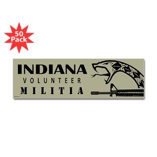 Indiana Militia Sticker (Rectangle 50 pk)