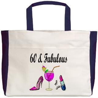 60 Gifts  60 Bags  60 & FABULOUS Beach Tote