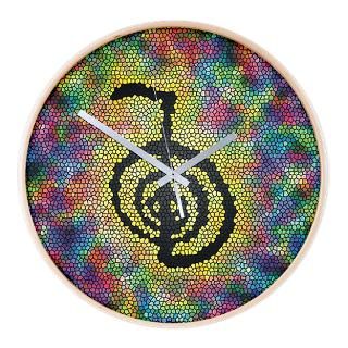 Cho Ku Rei Stained Glass Wall Clock for $54.50