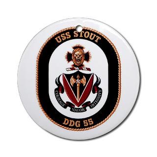 USS Stout DDG 55 Ornament (Round) for $12.50