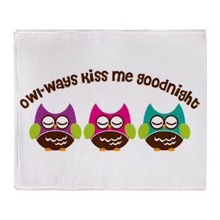Owl ways Kiss Me Goodnight Stadium Blanket for $59.50