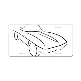 64 Corvette Aluminum License Plate for $19.50