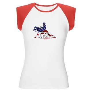 Stars & Stripes Reining horse Womens T shirt T Shirt by westernshop