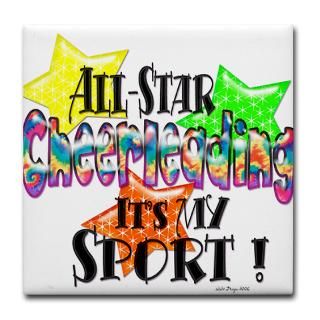 cheerleading is my sport tile coaster $ 5 62