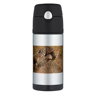 Big Cat Gifts  Big Cat Drinkware  Cheetah On The Move Thermos