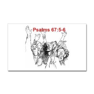 Psalms 675 6 Worship Him Sticker (Oval 10 pk)