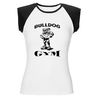 bulldog gym workou and fitness print T Shirt by bulldog_gym