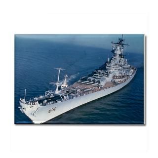 and Entertaining  USS Wisconsin BB 64 Ships Image Rectangle Magnet
