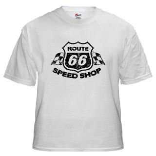 Route 66 Speed Shop Vintage Look T Shirt T Shirt by Route66SpeedShop