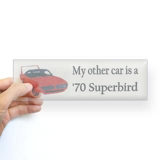 70 Superbird Bumper Bumper Sticker for $4.25