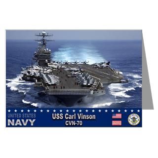 USS Carl Vinson CVN 70 Greeting Cards (Pk of 20)