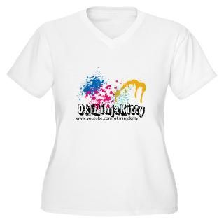 OkiNinjaKitty Paint Splatter Plus Size T Shirt by okininjakitty