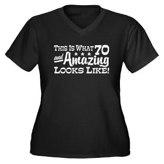 70 Years Old Womens Plus Size Tees  70 Years Old Ladies Plus Size T