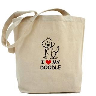 Love My Doodle Tote Bag for $18.00