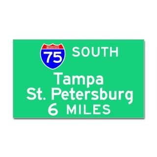 Tampa St. Petersburg FL, Interstate 75 South Sticker by thebesttees