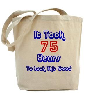 75Th Birthday Bags & Totes  Personalized 75Th Birthday Bags