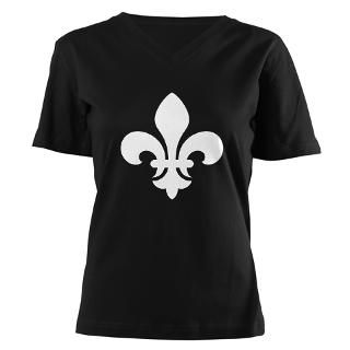 Black Fleur de Lys on T shirts, tops and a range of gift items