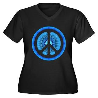 cnd peaceblue women s plus size v neck dark t shir $ 28 77