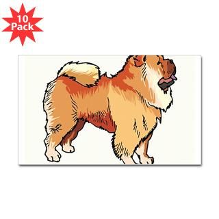 dog Sticker (Rectangle 10 pk)