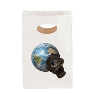 gas mask earth canvas lunch tote $ 14 85