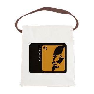 lenin communism canvas lunch bag $ 14 85