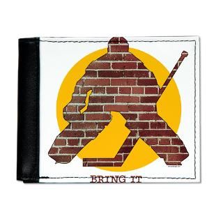 Brick Wall Hockey Goalie iPhone Wallet Case