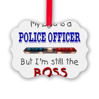 Badge Gifts  Badge Seasonal  DadIsAPoliceOfficer Ornament