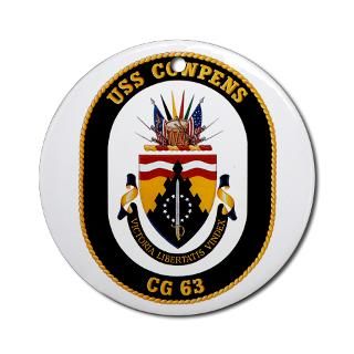 USS Cowpens CG 63 Navy Ship Ornament (Round) for $12.50