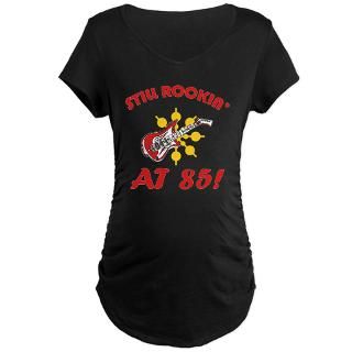 Rockin 85th Birthday Womens V Neck Dark T Shirt