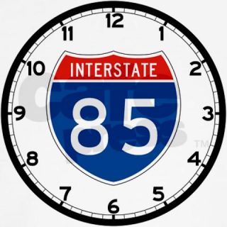 85 Gifts  85 Home Decor  Interstate 85, USA Wall Clock