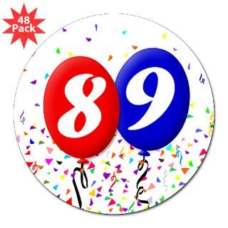 89 Birthday Stickers  89 Birthday Bumper Stickers –