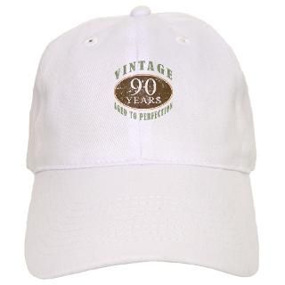 90 Gifts  90 Hats & Caps  Vintage 90th Birthday Baseball Cap