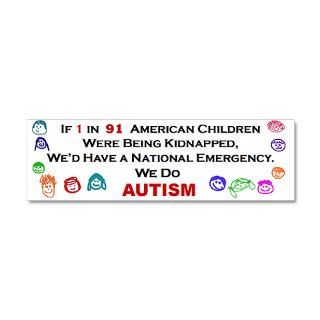 Autism Gifts  Autism Wall Decals  1 in 91 Autism 20x6 Wall Peel