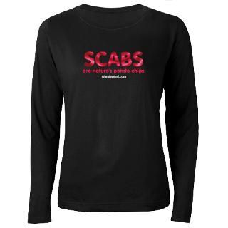 scab potato chips women s long sleeve dark t shirt $ 29 97