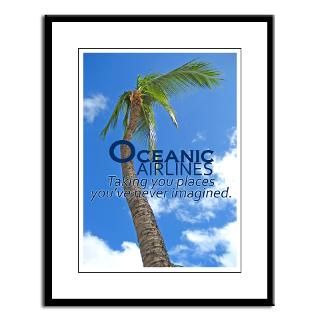 Oceanic Airlines Large Framed Print