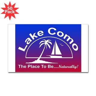 Lake Como Naturally Rectangle Sticker 50 pk)