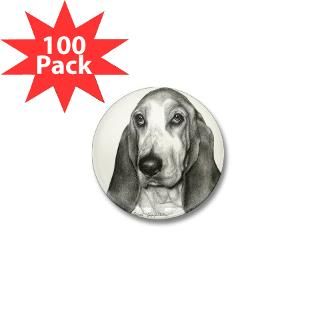 bassett hound mini button 100 pack $ 94 99