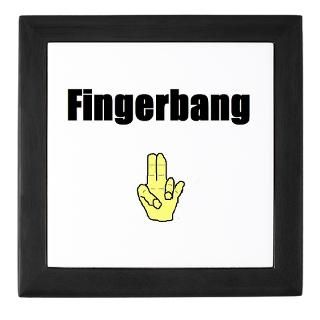 Fingerbang Rectangle Sticker