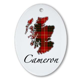 can cameron scotland map oval ornament $ 24 98