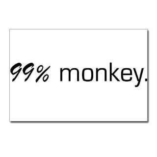 99 Monkey Postcards (Package of 8) for $9.50