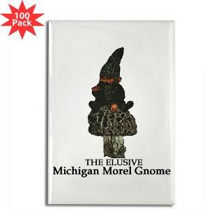 and Entertaining  Michigan Morel hunter Rectangle Magnet (100 pack