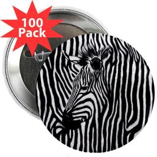 Gifts  Buttons  Zebra Striped 2.25 Button (100 pack)