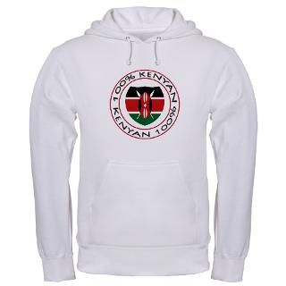 Africa Gifts  Africa Sweatshirts & Hoodies  100% Kenyan Hoodie