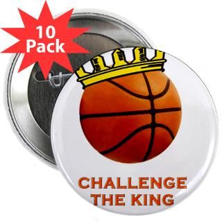 King Basketball tee shirts 2.25 Button (10 pack)